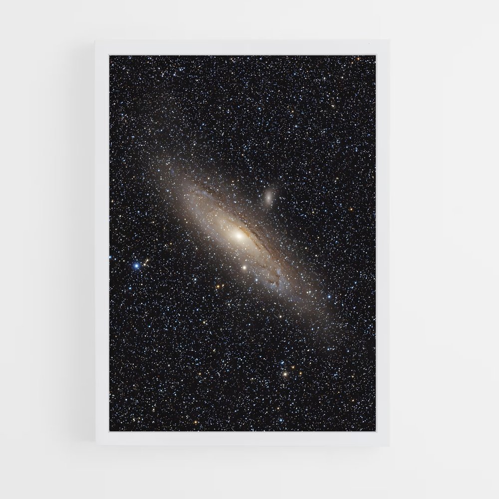 Poster splendide de la galaxie d'Andromède (vue 3)